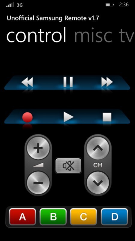  Unofficial Samsung Remote,