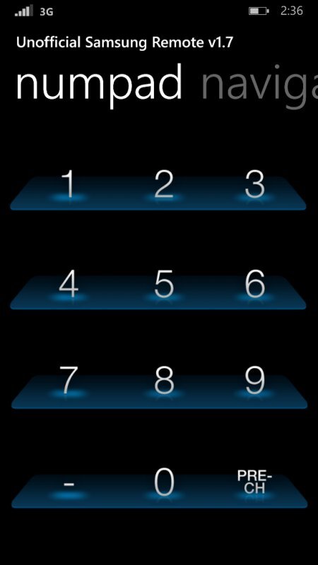  Unofficial Samsung Remote,