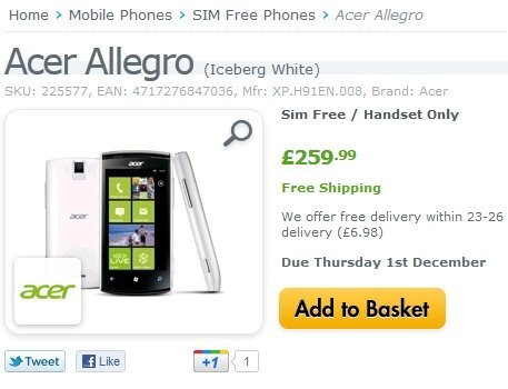 Acer Allegro Expansys eshop