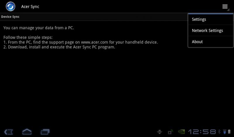 Acer Iconia Tab A100