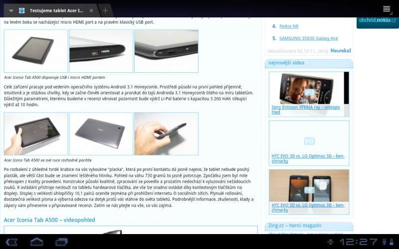 Acer Iconia Tab A500