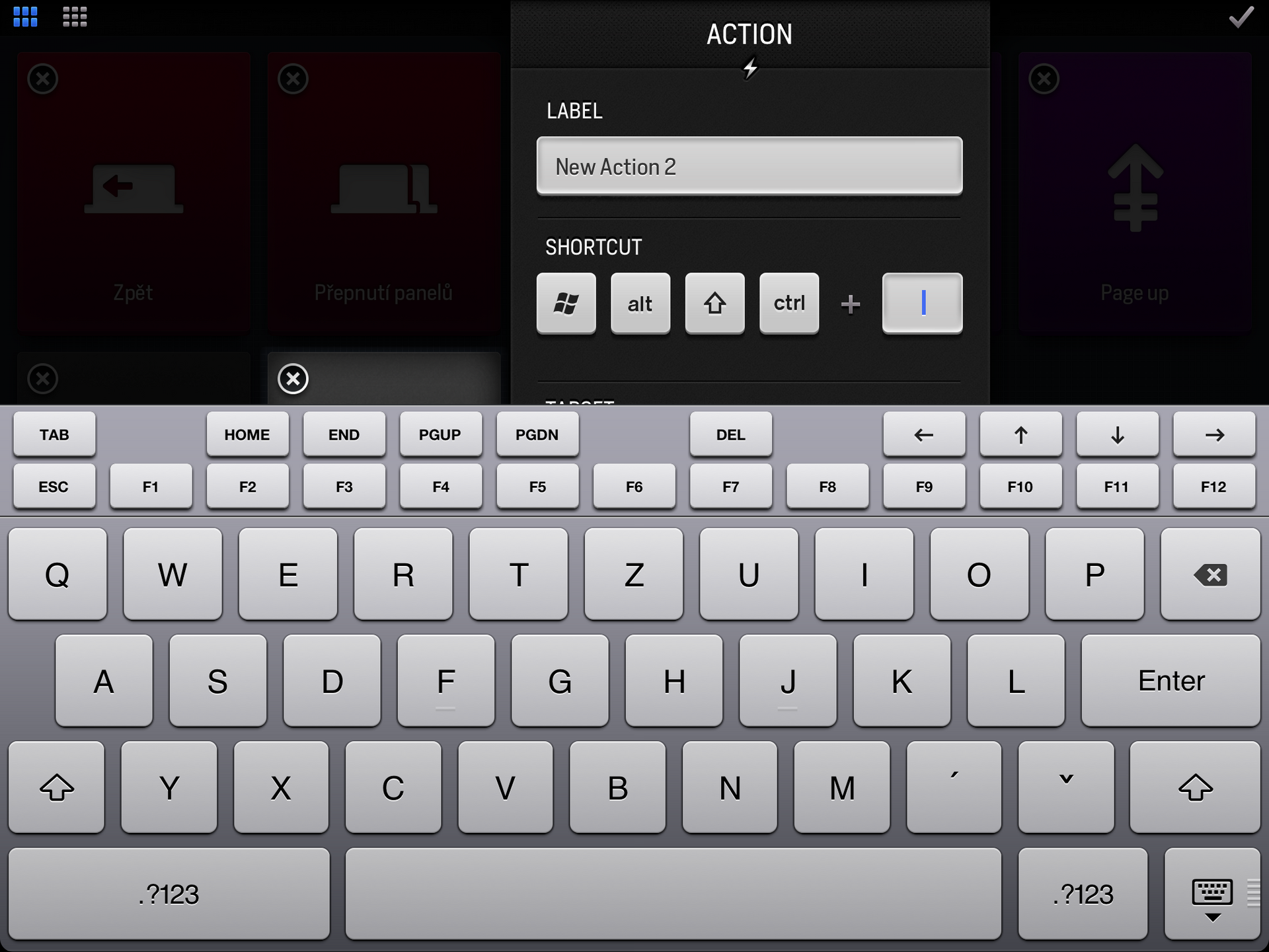 Actions for iPad