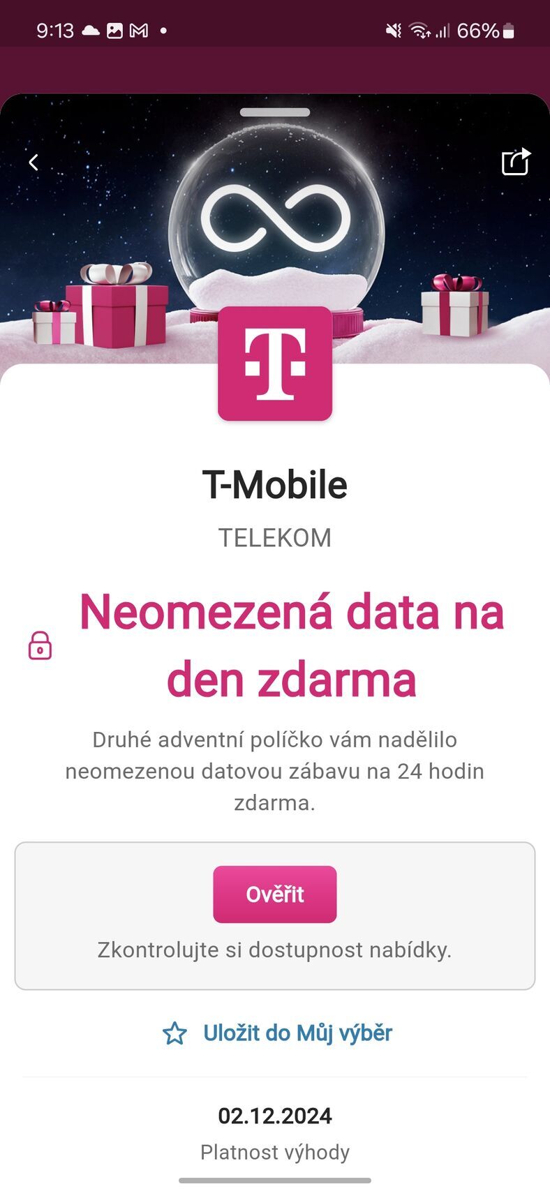 Adventní kalendář T-Mobile