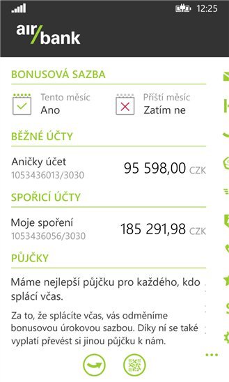 Air Bank - Mobilní bankovnictví