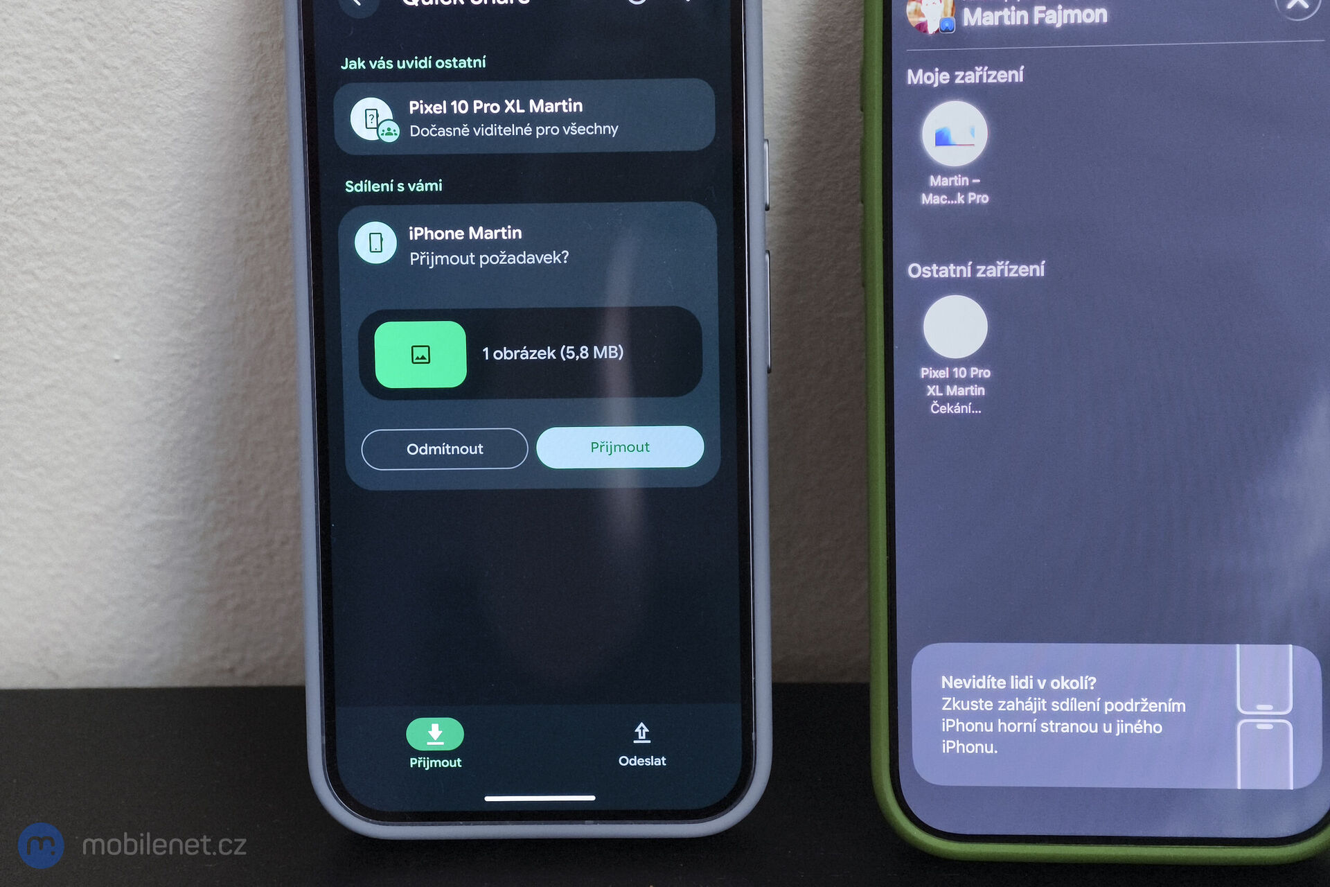 AirDrop & QuickShare