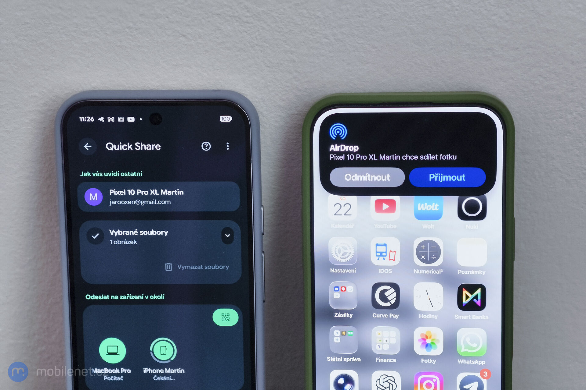 AirDrop & QuickShare