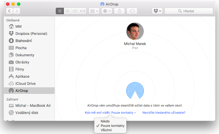 AirDrop turn on Mac