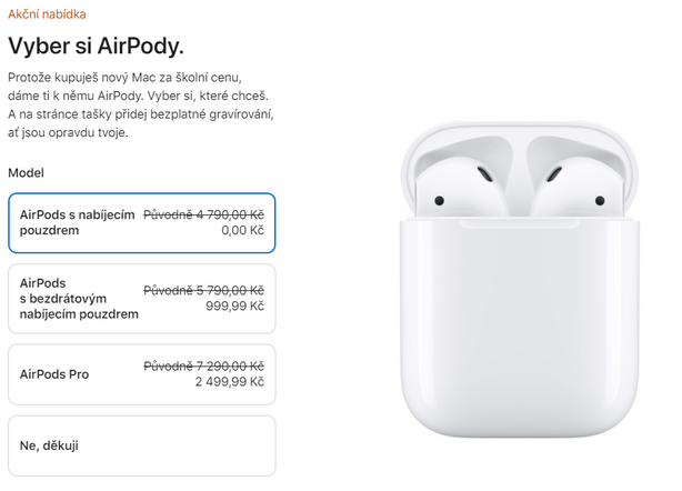 AirPods dárek