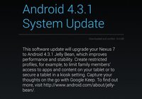 Aktualizace Android 4.3.1