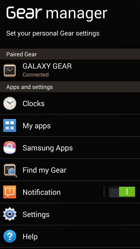 Aktualizovaný Galaxy Gear Manager