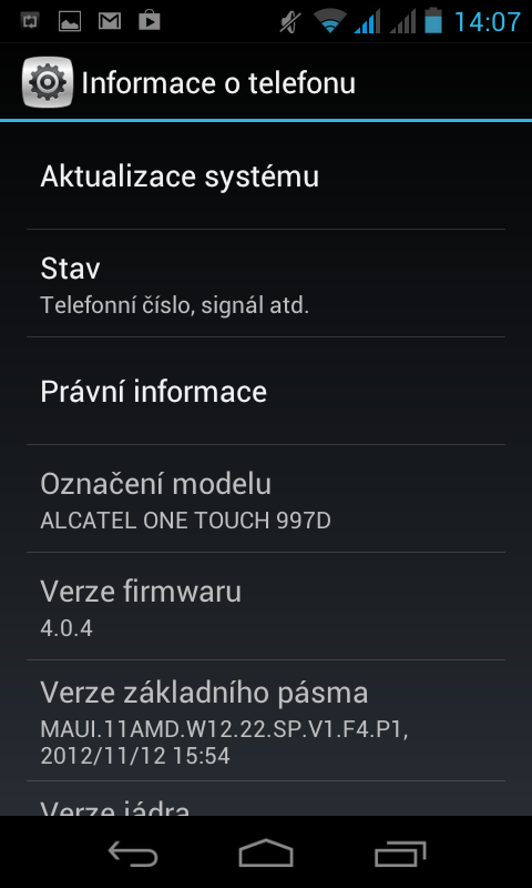 Alcatel One Touch 997D Ultra