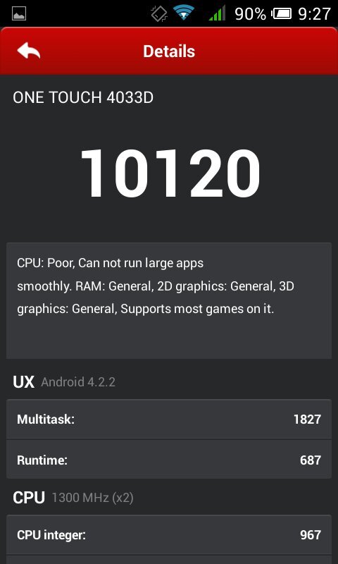 Alcatel OneTouch Pop C3