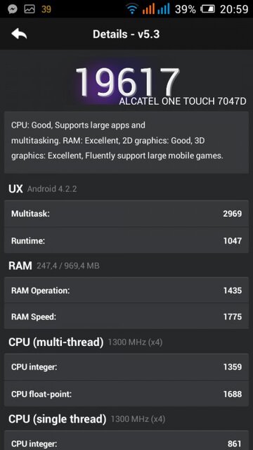 Alcatel OneTouch Pop C9