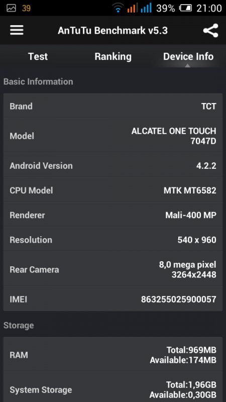 Alcatel OneTouch Pop C9