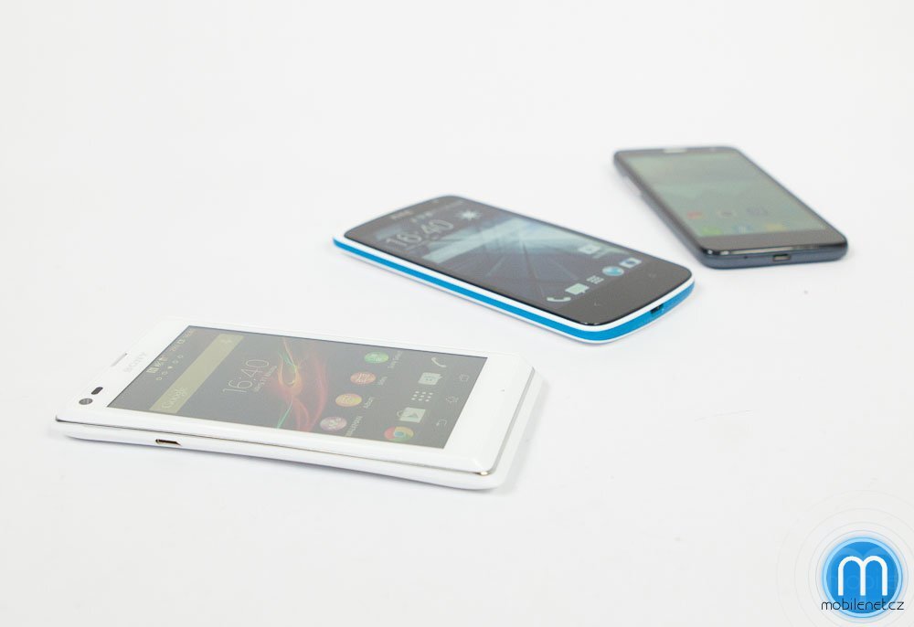 Alcatel OT Idol Mini, HTC Desire 500 a Sony Xperia L