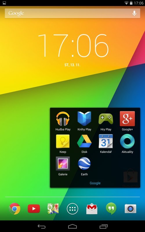 Android 4.4 na Nexusu 7