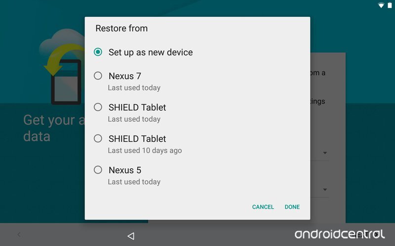 Android 5.0: nastavení nového zařízení