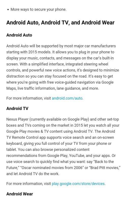 Android 5.0 Quick Reference Guide