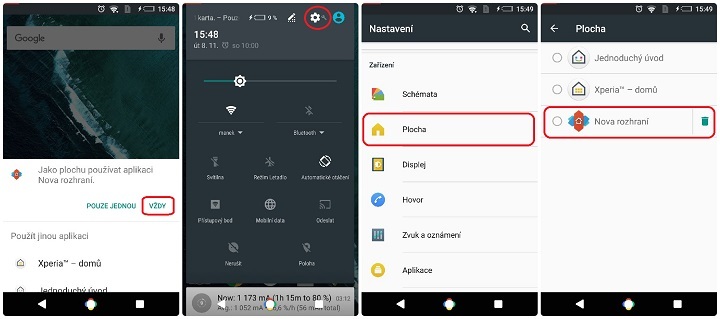 Android akademie: launchery