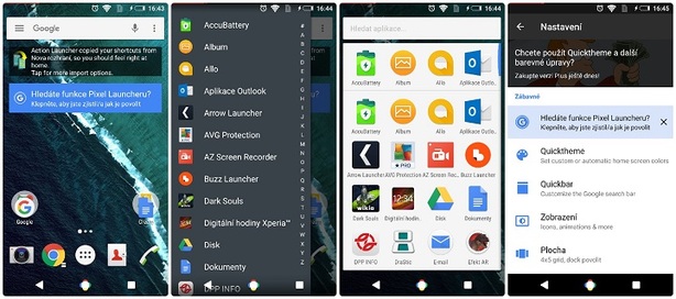 Android akademie: launchery