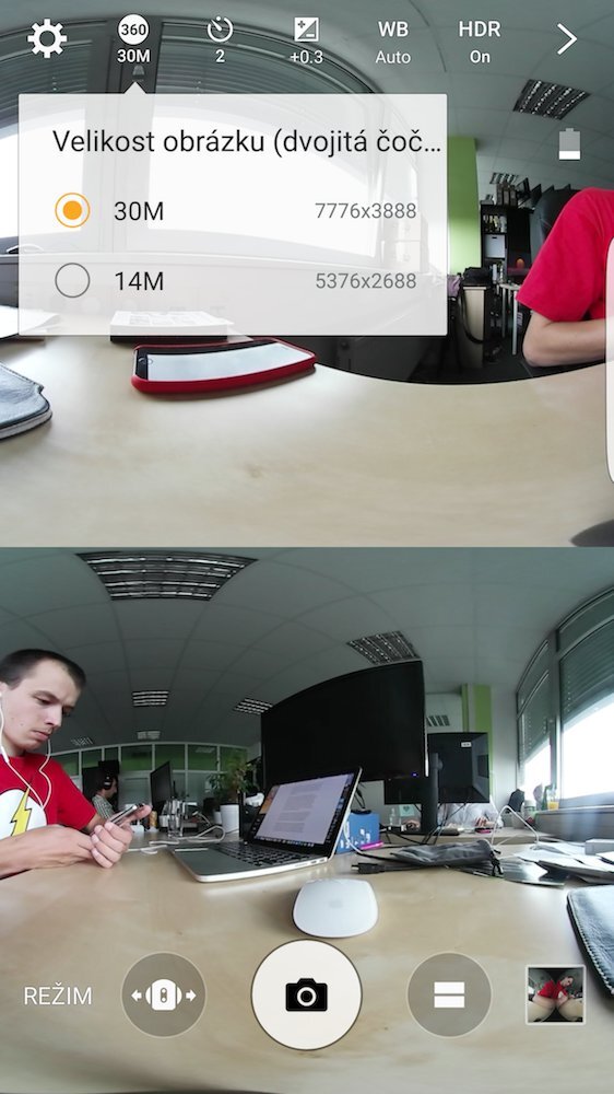 Android aplikace Samsung Gear 360