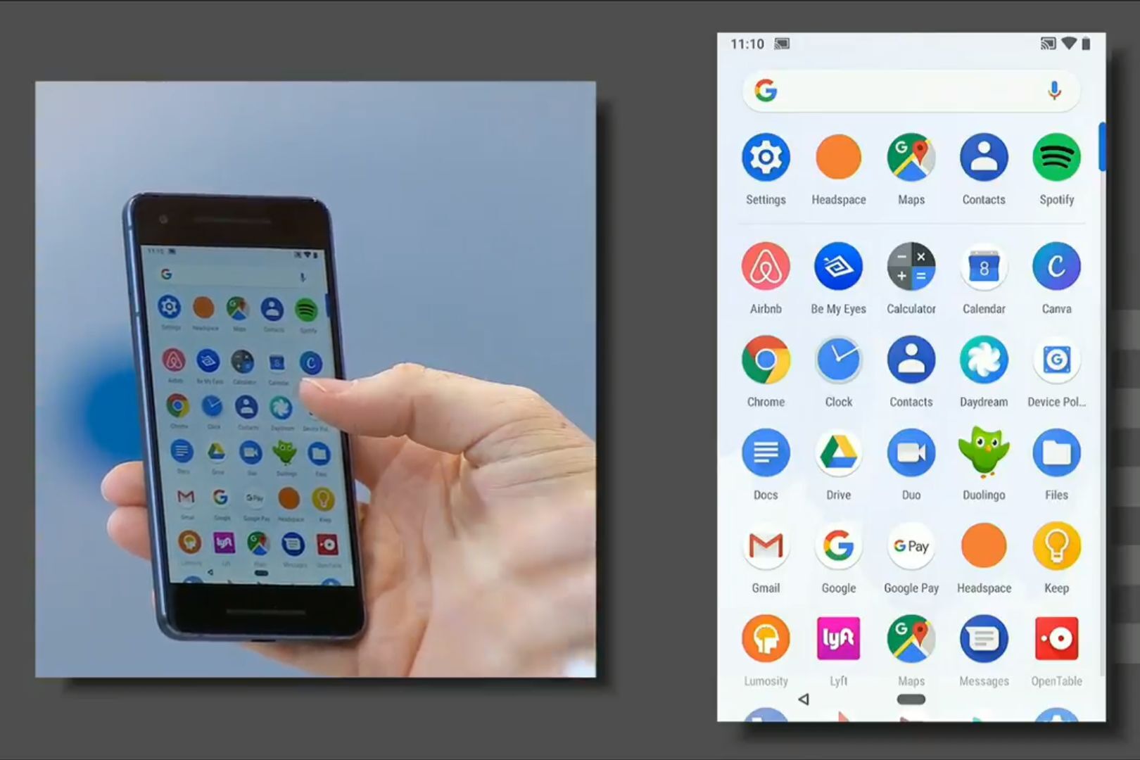 Android P na Google I/O