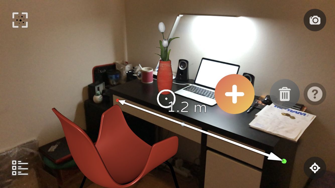 Aplikace AirMeasure AR