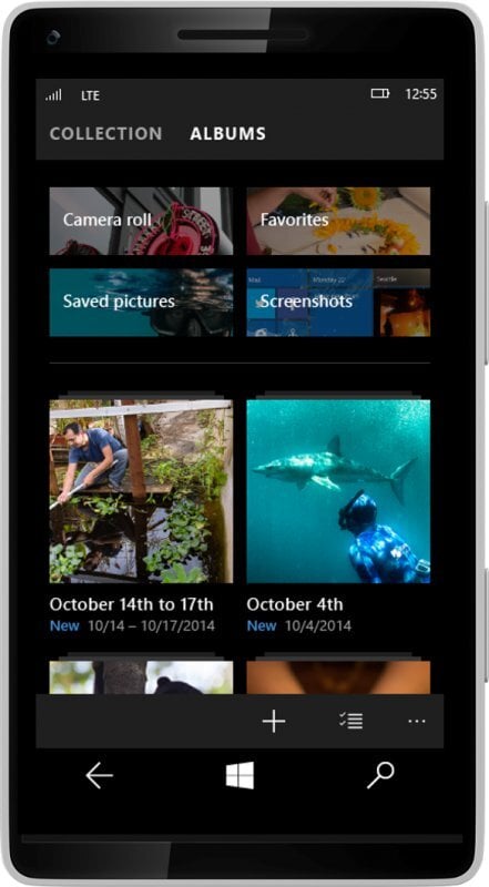 Aplikace fotky na Windows 10