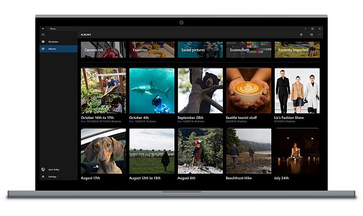 Aplikace fotky na Windows 10