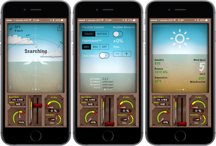 Aplikace PowerUP 3.0 na iPhonu