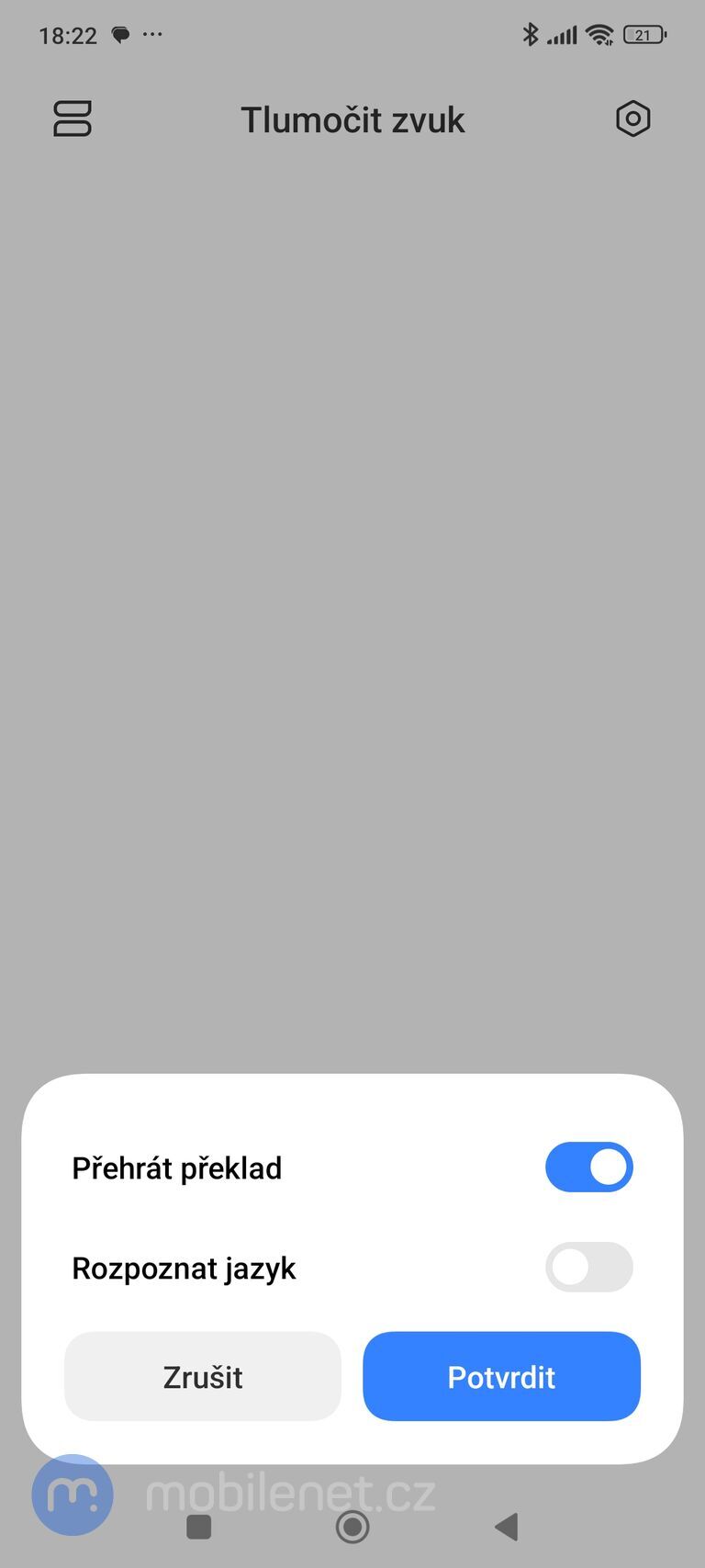 Aplikace Tlumočit zvuk v Redmi Note 14 Pro+