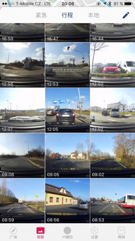 aplikace Xiaomi Yi Dashboard Camera