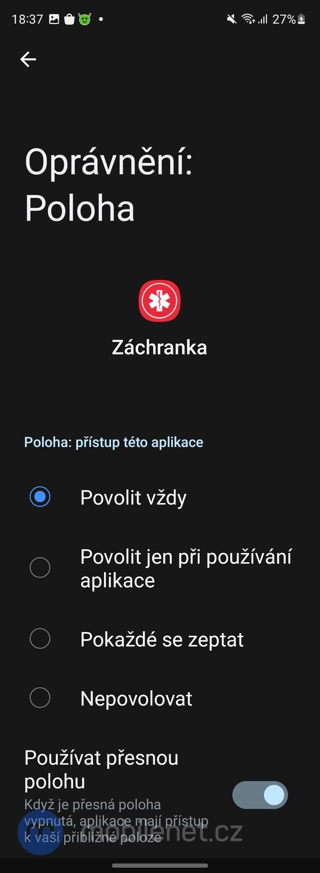 Aplikace Záchranka