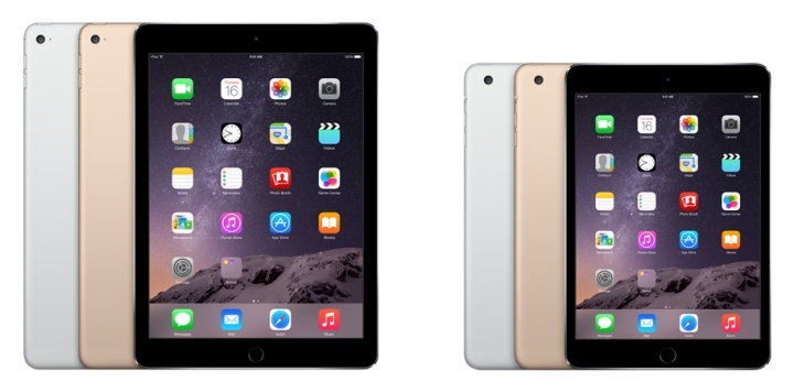 Apple iPad Air 2 a iPad mini 3
