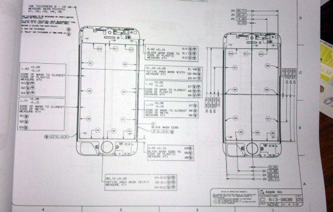 Apple iPhone 5 - schéma