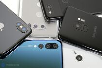 Apple iPhone X, Google Pixel 2, Huawei P20 Pro, LG V30, Samsung Galaxy S9 a Sony Xperia XZ