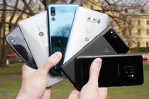 Apple iPhone X, Google Pixel 2, Huawei P20 Pro, LG V30, Samsung Galaxy S9 a Sony Xperia XZ