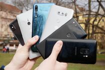 Apple iPhone X, Google Pixel 2, Huawei P20 Pro, LG V30, Samsung Galaxy S9 a Sony Xperia XZ