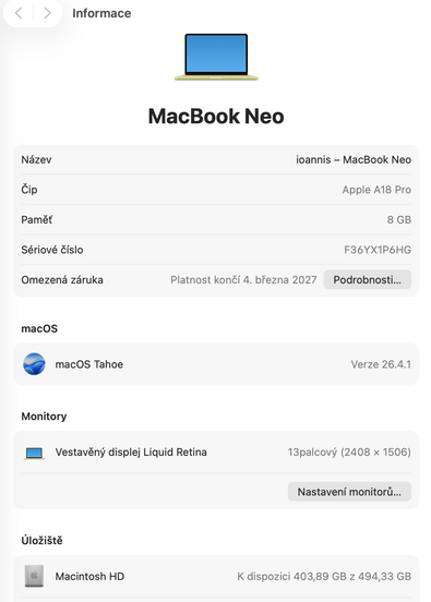Apple MacBook Neo