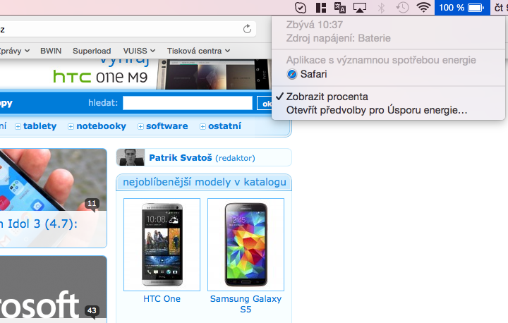 Apple MacBook Pro 13 (2015) - baterie