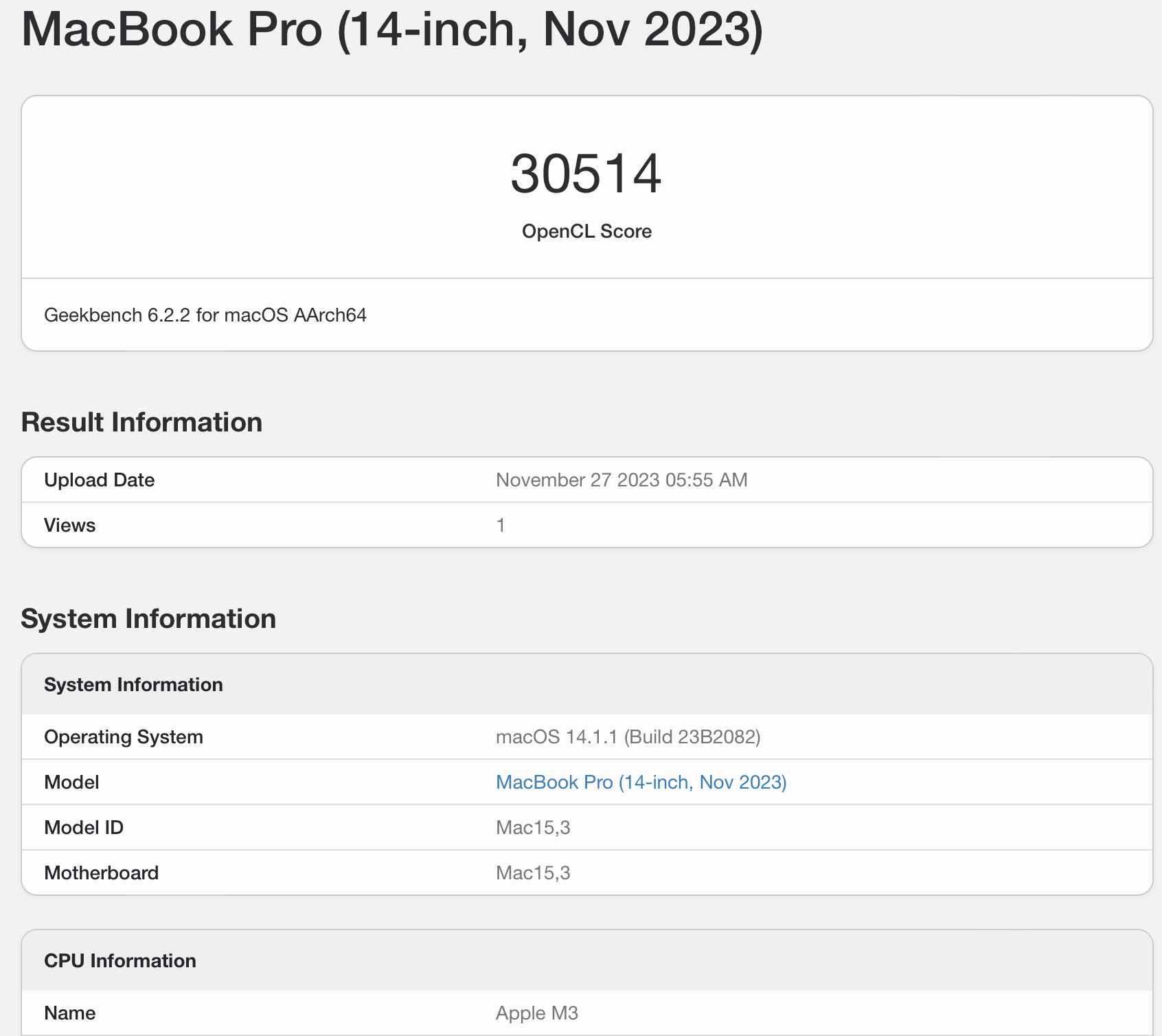 Apple MacBook Pro 14\" (2023)