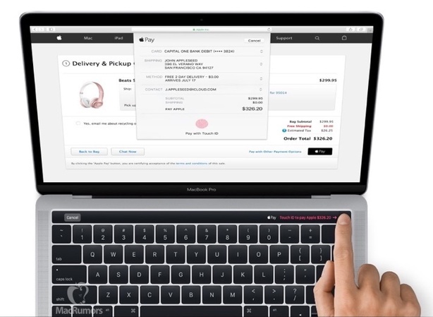 Apple MacBook Pro OLED panel