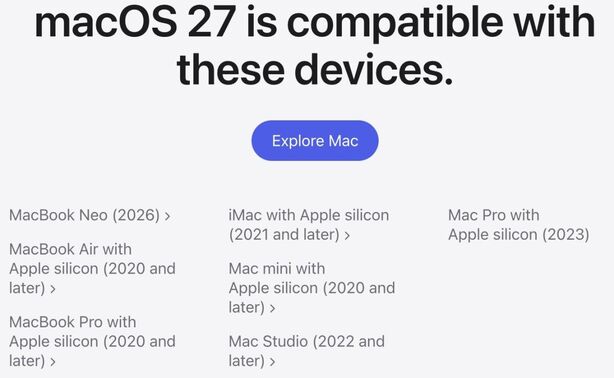 Apple macOS 27 Golden Gate