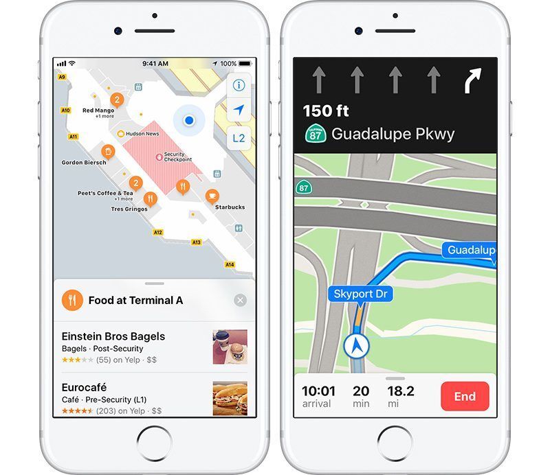 apple Mapy iOS 11