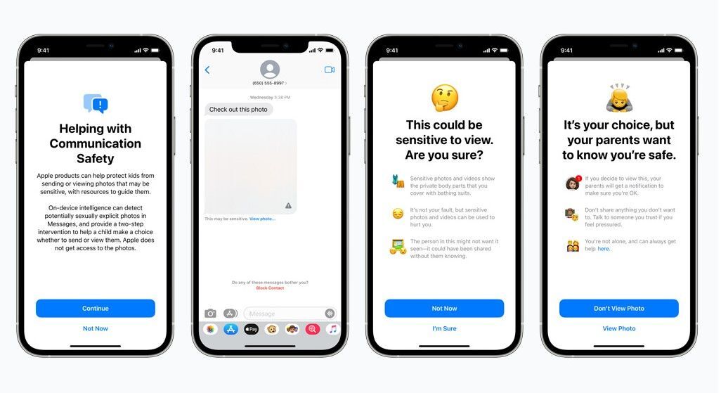 Apple Messages safety