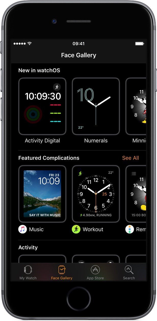 Apple Watch - aplikace watchOS