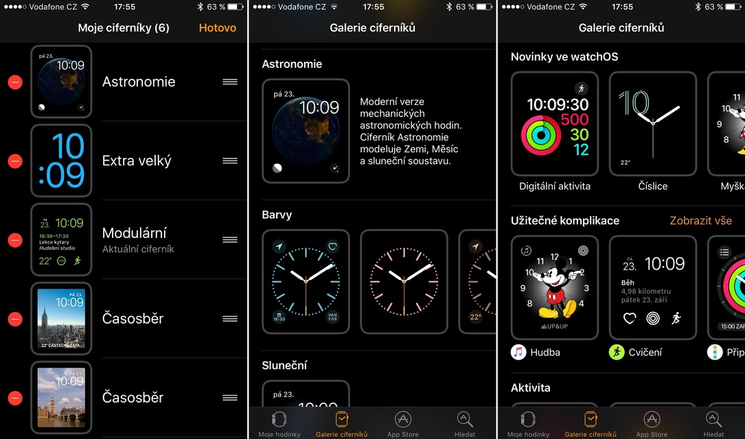 Apple Watch 2 – Ciferníky