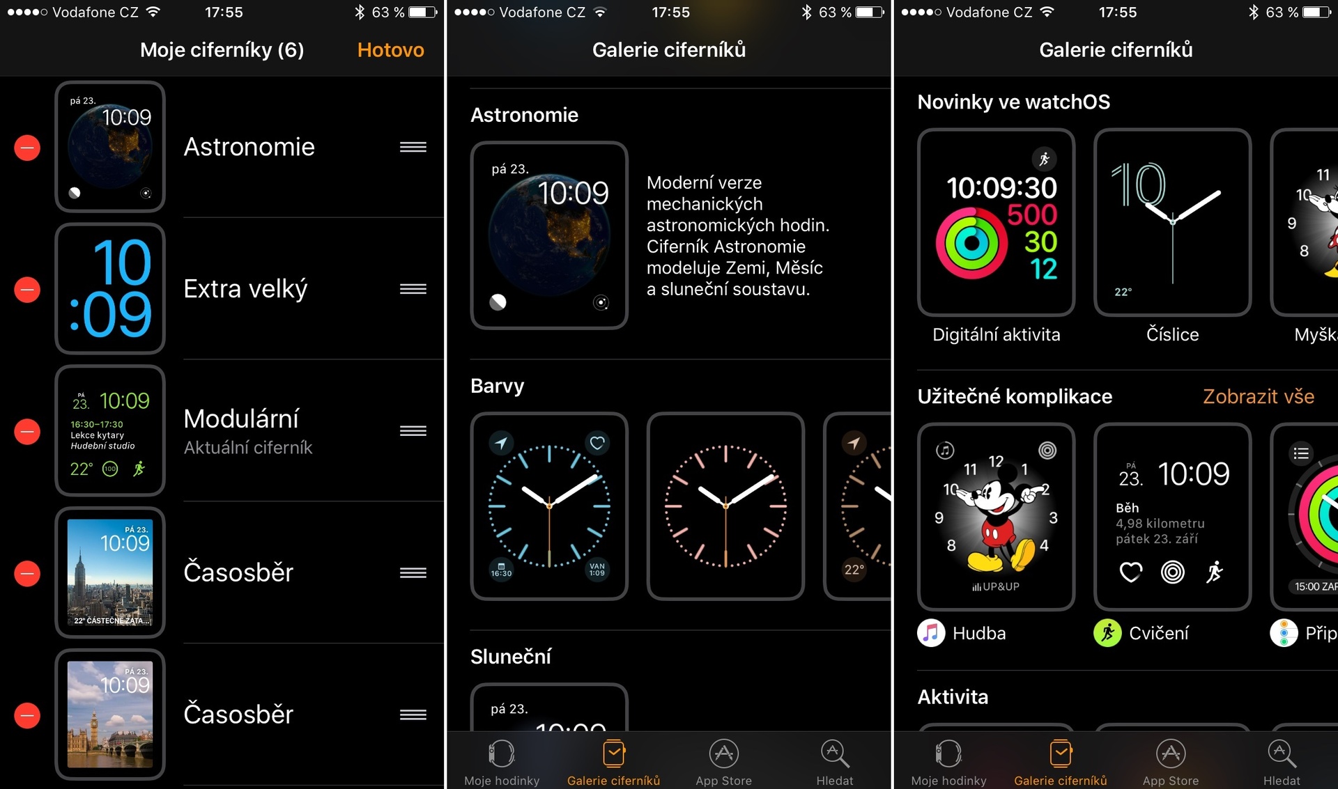 Apple Watch 2 – Ciferníky