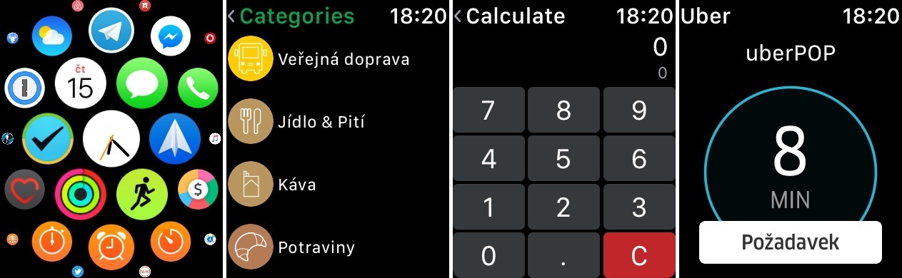Apple Watch 2 – screen aplikací