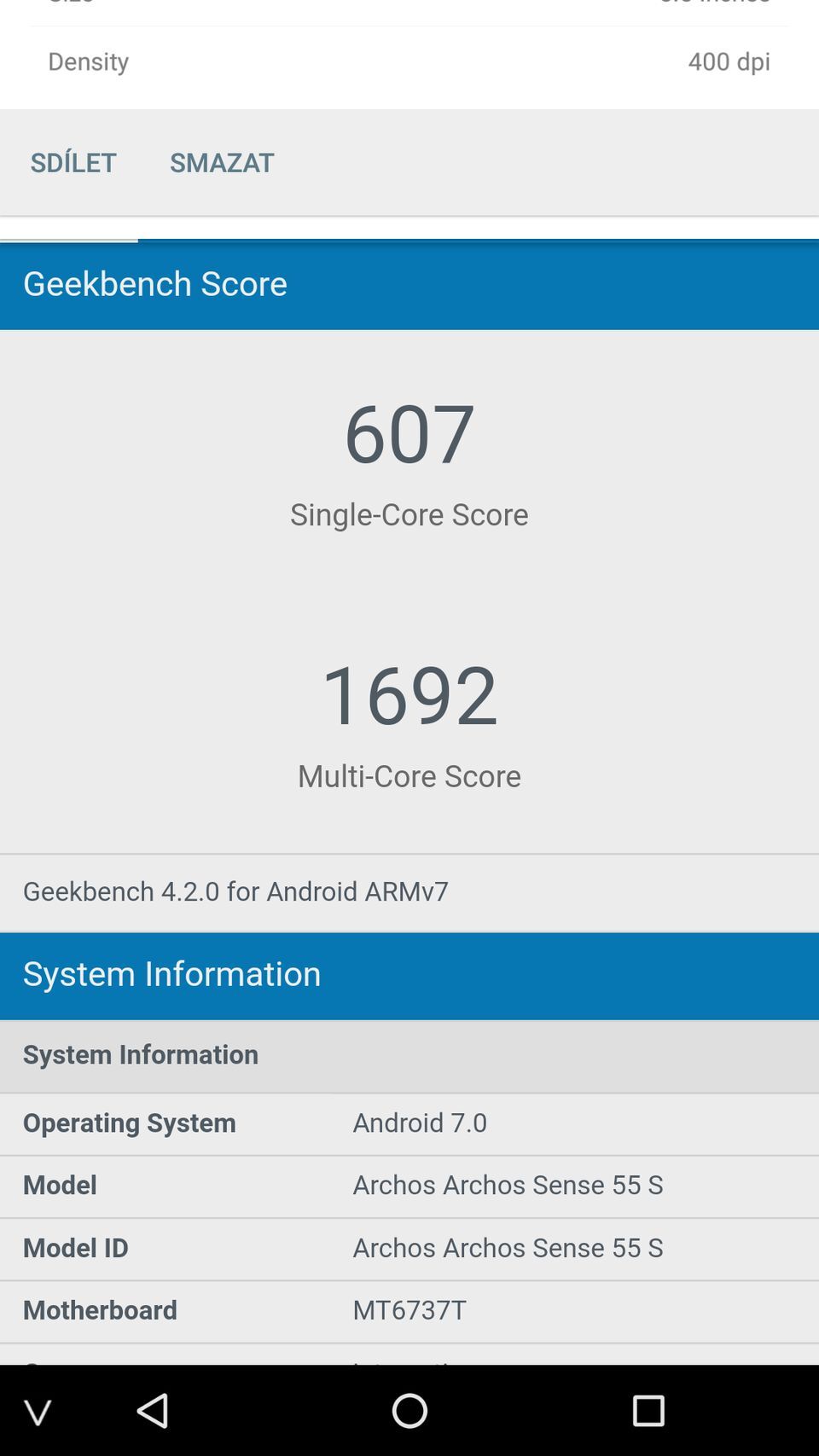 Archos Sense 55S
